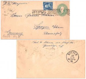 United States U.S. Postal Stationery 4c Jackson First Plimpton Envelope with ...