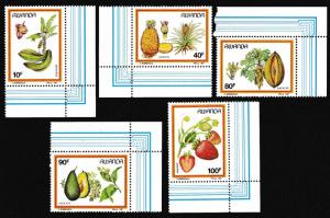 Rwanda Fruits 5v Corners with margins SG#1297-1301 SC#1287-1291 MI#1370-1374