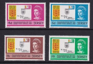 Jersey   #22-25  MNH  1969  postal service independency