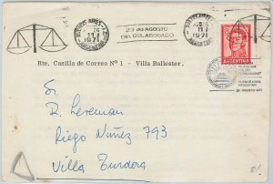 56445  -   ARGENTINA -  POSTAL HISTORY:  FRONT of  COVER 1971