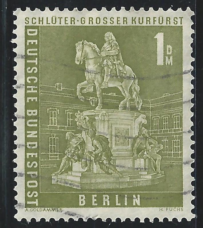 Germany Occupational Stamps #9N135 1m Monument