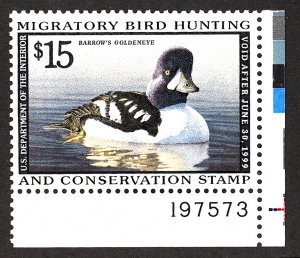 U.S. #RW65 MINT PL# OG NH