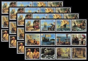 4X  PORTUGAL 1998 - Discovery of the Seaway to India, anniv 500 /compl. set MNH