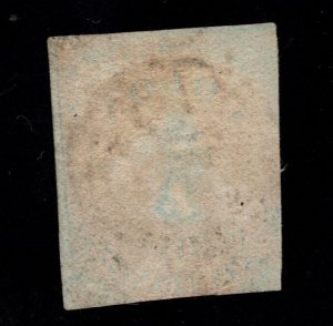 Chile Scott 1  used 1853 Columbus stamp