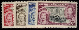 SOUTHERN RHODESIA GVI SG36-39, 1937 CORONATION set, M MINT. 