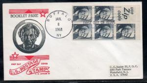 US #1280 Zip Code Pane FDC Junior Cachet addr D147