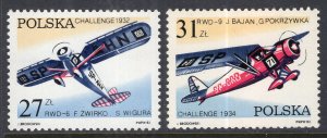 Poland 2515-2516 Airplanes MNH VF