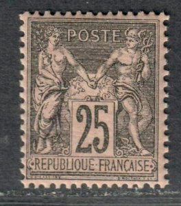 $France Sc#100, Y+T#97 M/NH/F-VF, OG, Cv. $115