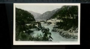 Alexandria Bridge near Spuzzum,  BC photo unused post card Canada