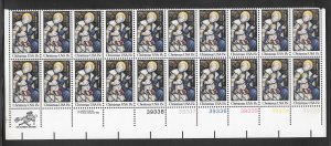 #1842 MNH Plate block strip of 20