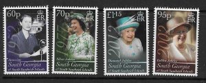 S.GEORGIA & S.SANDWICH IS. SG561/4 2012 DIAMOUND JUBILEE MNH