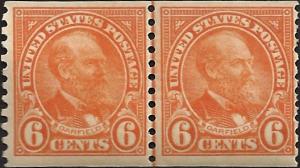 # 723 MINT NEVER HINGED DEEP ORANGE GARFIELD