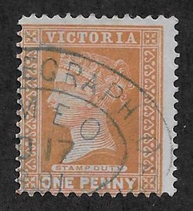 VICTORIA SC# 171 TELEGRAPH CANCEL  AVF/U