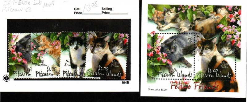 Pitcairn Islands 557-460a Set Mint never hinged (Cats)