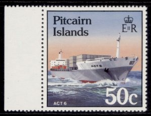 PITCAIRN ISLANDS QEII SG273w, 1985 50c, NH MINT. Cat £32. WMK CROWN TO THE RIGHT