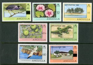 ANGUILLA 596-604 MH  SCV $16.00 BIN $7.25