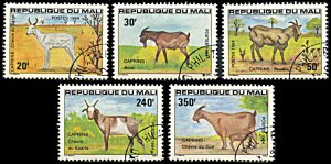Mali 483-487, CTO, Goats