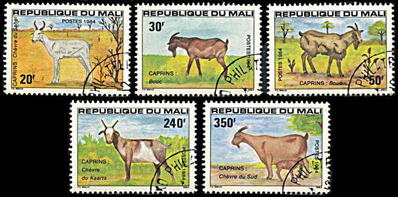 Mali 483-487, CTO, Goats