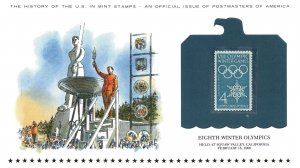 THE HISTORY OF THE U.S. IN MINT STAMPS EIGHTH WINTER OLYMPICS