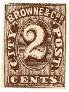 (I.B) US Local Post : Browne & Co's City Post 2c