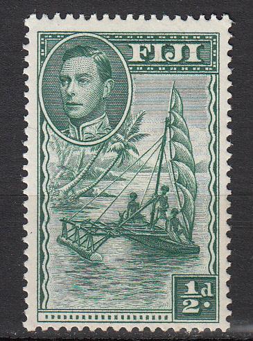 Fiji - 1941 KGVI 1/2p Perf.14 Sc# 117c - MH(5547)