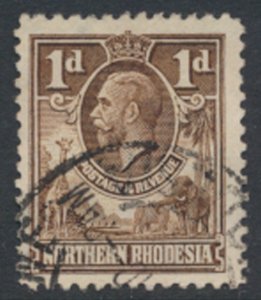 Northern Rhodesia  SG 2  SC# 2 Used  see detail and scan