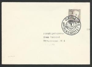 SWEDEN 1956 cover GAVLE commem cancel - LIONS CONVENTION...................27452