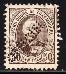 Luxembourg O71 - FVF used - Perforated Official