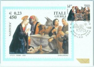 68692 - ITALY - Postal History - MAXIMUM CARD 2000 -  CHRISTMAS Religion