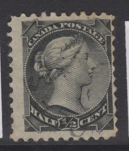 CANADA SG101 1882 ½c BLACK USED