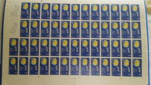 1981 Saudi Arabia FULL SHEET Of 50  SET STAMP ARAB SAT,  MNH