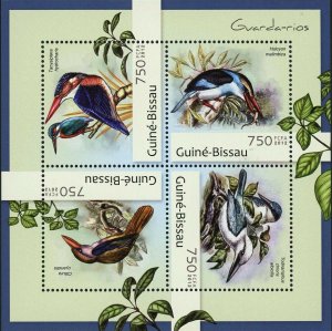Kingfishers Stamp Tanysiptera Hydrocharis Souvenir Sheet MNH #6252-6255