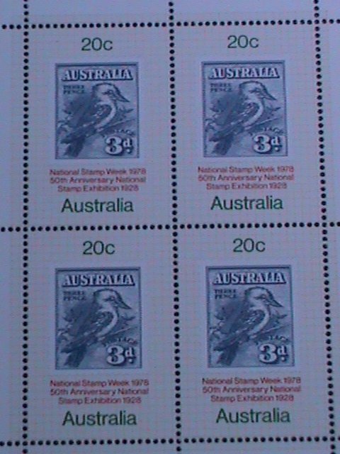 AUSTRALIA 1978-SC# 687a 50TH ANNIV: MELBOURNE STAMPS SHOW-1928  -MNH- S/S-VF