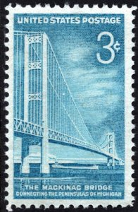 SC#1109 3¢ Mackinac Bridge Issue (1958) MNH