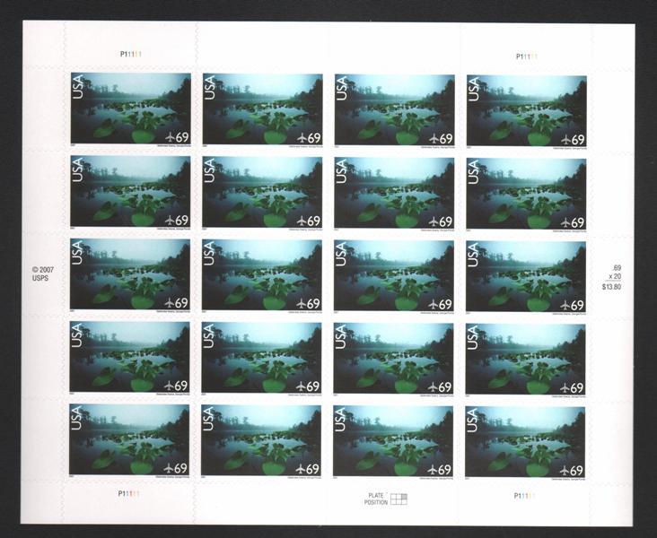 US #C142 Mint Sheet Okefenokee Swamp 