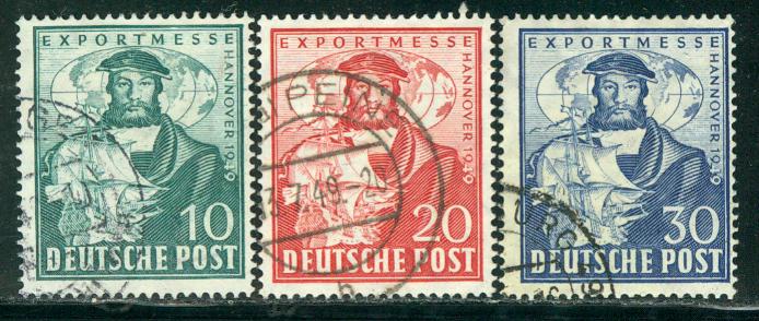 Germany Deutsche Post Scott # 662 - 664, used