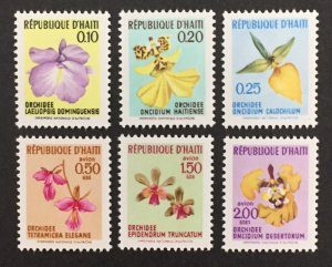 Haiti 1970 #631-3, c354-6(6), Haitan Orchids, MNH.