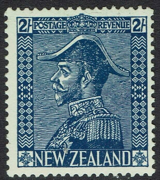 NEW ZEALAND 1926 KGV ADMIRAL 2/- DEEP BLUE