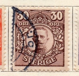 Sweden 1910-11 Early Issue Fine Used 30ore. 123304