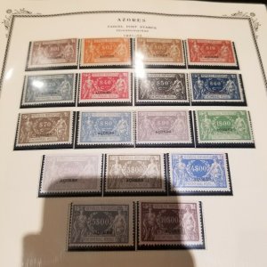 AZORES SET PARCEL POST (1921-22)   MH