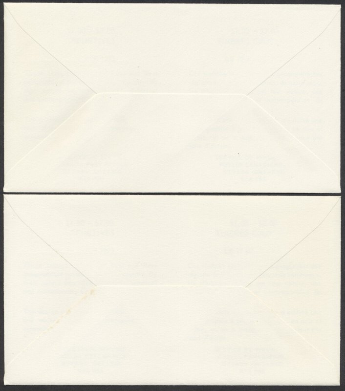 1972 #600-601 Pair of Landscape Definitives FDCs Canada Post Cachets + Inserts