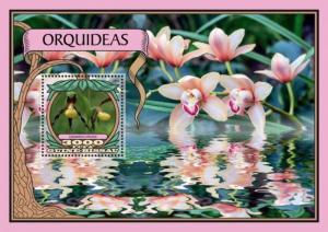 WD04-16-19Guinea-Bissau - 2016 Orchids on Stamps - Stamp Souvenir Sheet-GB16704b