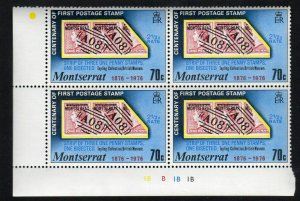 MONTSERRAT #331  1976  70c  MONTSERRAT STAMPS  MINT  VF NH  O.G P/B4