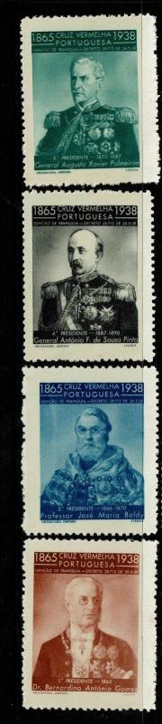 Portugal 4 1938 Charity Labels, Mint Hinged, Hinge Remnant, see notes - S4824