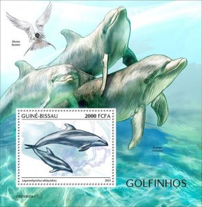 Guinea-Bissau - 2021 Pacific White-sided Dolphin - Souvenir Sheet - GB210605b1