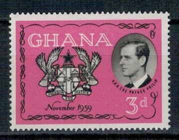 Ghana 1959 MNH Stamps Scott 66 Prince Philip The Duke of Edinburgh Visit Coat of