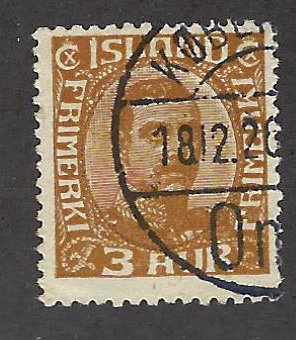 Iceland SC#109 Used Fine SCV$17.50...Worth a Close Look!