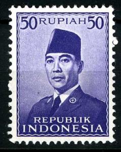 Indonesia 1951 - Scott 400 MNH - 50r, Pres. Sukarno 
