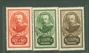 French Morocco #B10-B12  Single (Complete Set)