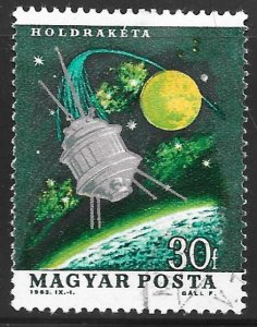 Hungary 1562: 30f Moon Rocket, CTO, VF